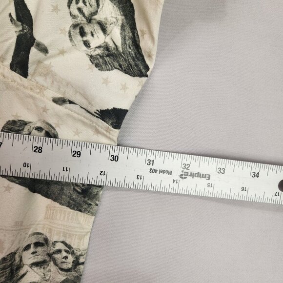 Redhead Patriotic Button Up Shirt Men's 3XL Mount Rushmore Eagles Jets Capitol - Picture 6 of 7